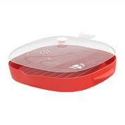 Mikrovalna ladica slanine crvena